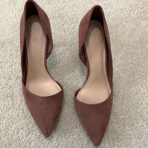 Suede Pointed Stiletto Pumps